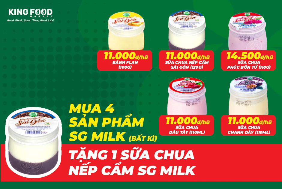 Sài Gòn Milk ưu đãi cực HOT – Mua 4 tặng 1