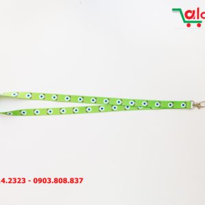 Alternative view of Dây đeo thẻ satin Mike Wazowski