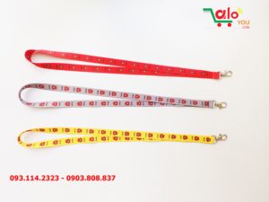 Dây đeo thẻ satin Brown 7
