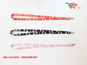 Dây đeo thẻ satin Hand Cat 7