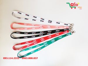 Dây đeo thẻ satin Fila 10