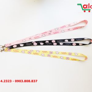 Dây đeo thẻ satin Pig 4