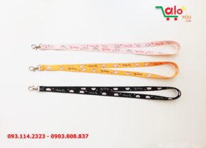 Dây đeo thẻ satin Happy Pig 7