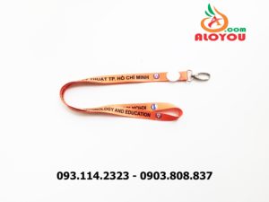 Dây đeo thẻ satin HCMUTE 8