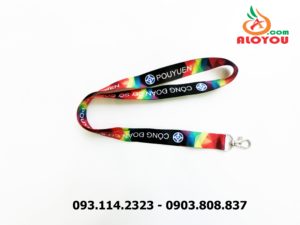 Dây đeo thẻ satin Puoyuen 8