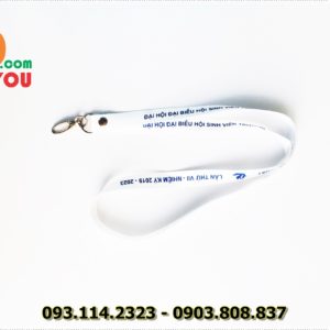 Alternative view of Dây đeo thẻ satin ĐH KT Luật