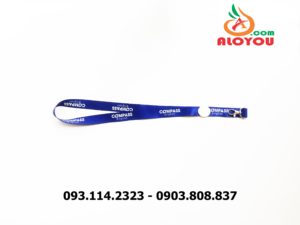 Dây đeo thẻ satin Compass English 6