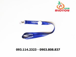 Dây đeo thẻ satin Compass English 7