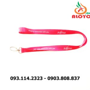 Alternative view of Dây đeo thẻ satin Fujitsu