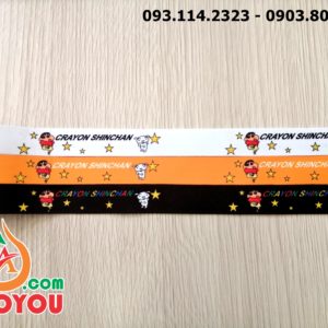 Alternative view of Dây đeo thẻ satin Crayon Shinchan
