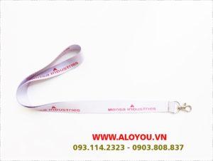 Dây đeo thẻ satin Mensa 8