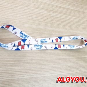 Dây đeo thẻ satin Merry Christmas 2