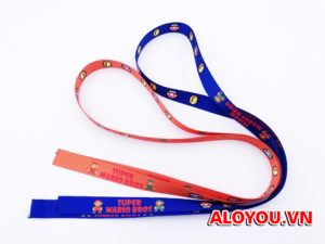 Dây đeo thẻ satin Mario v.2 9