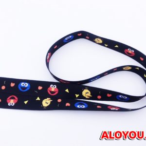 Dây đeo thẻ satin Sesame street v.2 2
