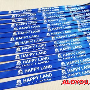 Dây đeo thẻ satin Happy Land 3