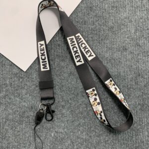 Alternative view of Dây đeo thẻ Chuột MICKEY màu đen, Dây đeo thẻ MICKEY