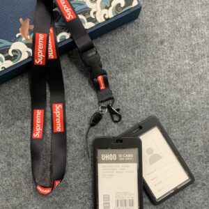 Dây đeo thẻ Supreme, Dây đeo thẻ Supreme có khóa cài, Dây đeo thẻ Supreme khóa treo 2
