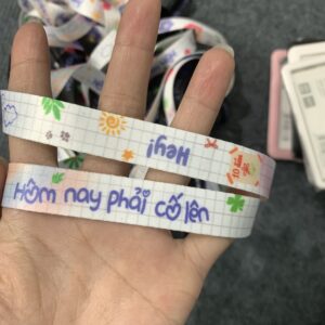 Dây đeo thẻ Hôm nay phải cố lên dây Trắng, Dây đeo thẻ Điểm 10, Dây đeo thẻ Hôm nay phải cố lên loại 1.5cm + Bảng tên 3 Dây đeo thẻ Hôm nay phải cố lên dây Trắng, Dây đeo thẻ Điểm 10, Dây đeo thẻ Hôm nay phải cố lên loại 1.5cm + Bảng tên 19